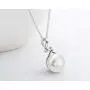 Pearl Necklace Freshwater Cultured White Pearl Pendant Necklace with Silver Chain Unique Style Pearl Jewelry Gifts for Women Girls Wife 9-10mm/12-13mm