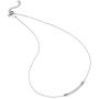 555Jewelry Womens Stainless Steel Classic Bar Cubic Zirconia Pendant Necklace