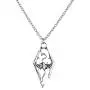 The Elder Scrolls SKYRIM Dragon Silvertone PENDANT/Necklace