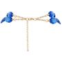 Rosemarie Collections Womens Ombre Polished Resin Statement Necklace Earring Set