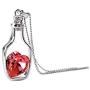 Comelyjewel Premium Quality Fashion Womens Jewelry Accessories, Drifting Bottle Glass Bottle Pendant Necklace for Women Girls red