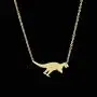 RZCXBS Dinosaur Pendant Necklace Lightweight Surgical Stainless Steel Animal Necklace RZCXBS Dinosaur Pendant Necklace Lightweight Surgical Stainless Steel Animal Necklace