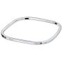 Personalized Engravable Plain Solid Square Shape Stackable Smooth Polished Bangle Bracelet For Women 925 Sterling Silver