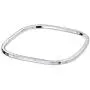 Personalized Engravable Plain Solid Square Shape Stackable Smooth Polished Bangle Bracelet For Women 925 Sterling Silver Personalized Engravable Plain Solid Square Shape Stackable Smooth Polished Bangle Bracelet For Women 925 Sterling Silver