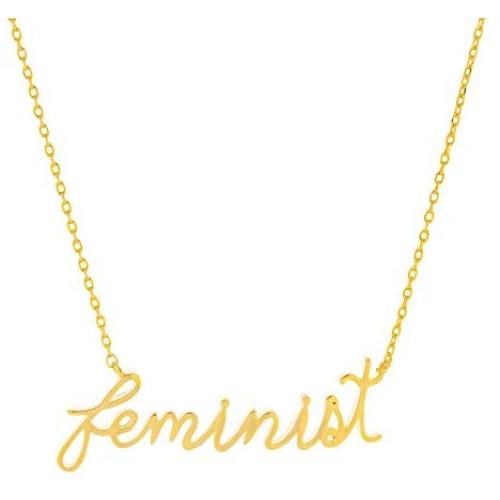 Columbus 14K Gold Plated Motivational Word Pendant Necklace - Meaningful Script Letter Chain Necklace - Simple Everyday Jewelry for Women