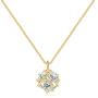 ZRU Dainty Necklace for Women, 18K Rose Gold/Gold/White Gold Plated Simple Pendant Necklace with Cubic Zirconia, Valentines Day Gift Birthday Gifts for Teen Girls Girlfriend Wife Her