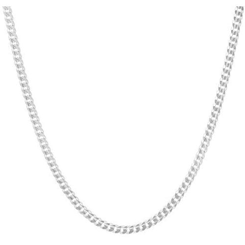NYC Sterling Unisex Italian 2mm Miami Cuban Curb Link Thick ITProLux Solid 925 Necklace Chain 16'' - 30''