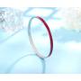 Valentines Day Gift MVCOLEDY Jewelry Bangle Bracelet Simple Style Colorful Enamel Candy Color Rainbow Friendship Bracelet Slip on Bangle Set Inspirational Bracelets for Women 8 Inches