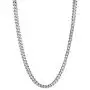 Mens Stainless Steel Thin Foxtail Chain Necklace - 4 MM Wide, 24 Inches Length with Lobster Clasp