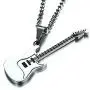 Reizteko Men Women Music Jewelry R&B Rock Electric Guitar Bass Pendant Necklace (stainless-steel) Reizteko Men Women Music Jewelry R&B Rock Electric Guitar Bass Pendant Necklace (stainless-steel)
