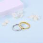 Custom Engrave Wedding Band 925 Sterling Silver 2.5mm Wide Couple Rings Personalized with Names