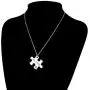 ENSIANTH 2pc His Crazy Her Weirdo Necklace Puzzle Piece Necklace Set Gift for Lover