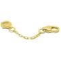 FRONAY 14k Gold Plated Pendant Necklace Bracelet Anklet Chain Extender 2'' (Sterling Silver)