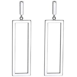 FAMARINE Gold Geometric Drop Earrings, Rectangle Dangle Earrings for Women Girls Costume Jewelry