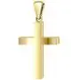 US Jewels Mens 14k Yellow Gold Christian Cross Pendant, 35mm US Jewels Mens 14k Yellow Gold Christian Cross Pendant, 35mm