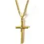 14K Gold Chain Style Cross Pendant Necklace Solid Clasp for Men,Women,Teens Thin for Charms Miami Cuban Link Diamond Cut Religious Beveled Edge