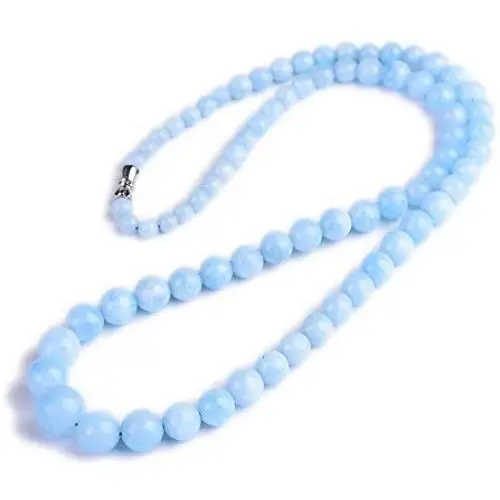 DUOVEKT Genuine Natural Blue Aquamarine Long Chains Necklace for Women Man Lady Crystal Round Beads Jewelry AAAAA 5mm-12mm DUOVEKT Genuine Natural Blue Aquamarine Long Chains Necklace for Women Man Lady Crystal Round Beads Jewelry AAAAA 5mm-12mm