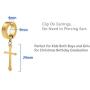 Non-Pierced Clip On Cross Dangle Drop Hoop Hinged Earrings Set for Men Women No Piercing Ear Plug Jewelry for Graduation Easter Christmas