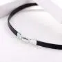 U7 Thick Choker for Women Girls Punk Gothic Jewelry Custom Any Initials Name Charm Personalized Black PU Leather Choker Collar Necklaces, Adjustable, with Gift Box