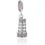 EVESCITY Limited Edition Swarovski Leaning Tower of Pisa Italy Travel 925 Sterling Silver Bead for Charms Bracelets Best Jewelry Gifts for Her EVESCITY Limited Edition Swarovski Leaning Tower of Pisa Italy Travel 925 Sterling Silver Bead for Charms Bracelets Best Jewelry Gifts for Her