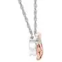 Womens & Ladies Two-Tone 10k Rose Gold Heart Interlocking W/Sparkling Diamond Adorned Infinity Symbol Pendant Necklace, 1/15 ctw (Carat Total Weight) Diamond Filled Infinity Symbol, 17'' Inch Long Womens & Ladies Two-Tone 10k Rose Gold Heart Interlocking W/Sparkling Diamond Adorned Infinity Symbol Pendant Necklace, 1/15 ctw (Carat Total Weight) Diamond Filled Infinity Symbol, 17'' Inch Long