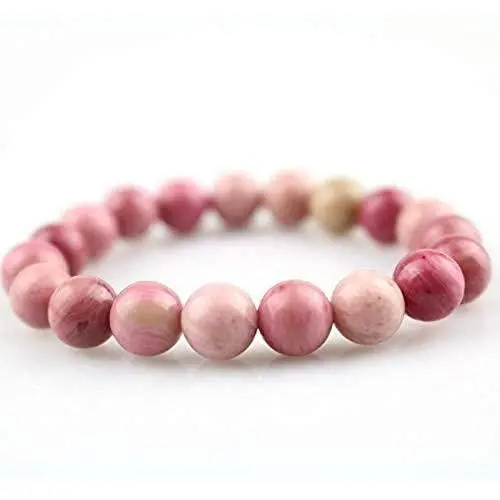 The Love Source Bracelet - Rhodochrosite Bracelet - Heart Chakra Bracelet - For Unconditional Love - Boosts Self-Confidence and Creativity - Love Bracelet - Stone Bracelet