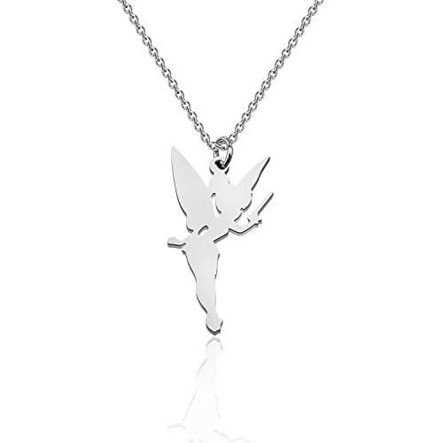 Princess Wendy Pendant Necklace Fairy Tale Quote Silhouette Jewelry