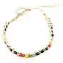 BlueRica Hemp Anklet Bracelet with Rasta Beads