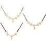Efulgenz Indian Bollywood Traditional Gold Plated American Diamond CZ Mangalsutra Pendant Necklace Jewelry for Women