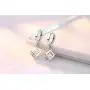 Crystalline Azuria White Zirconia Crystals Cube Set Pendant Necklace 18'' Dangle Earrings 18 ct White Gold Plated Crystalline Azuria White Zirconia Crystals Cube Set Pendant Necklace 18'' Dangle Earrings 18 ct White Gold Plated
