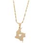 Colombia Map Pendant Necklace for Women Gold Color Jewelry Map of Colombian Jewelry