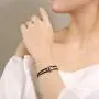 925 Sterling Silver Vintage Bracelets for Women Adjustable Leather Wrap Bracelets