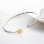 GOXO Boho Sterling Silver Golden Sunflower Cuff Adjustable Bracelet for Women Girls GOXO Boho Sterling Silver Golden Sunflower Cuff Adjustable Bracelet for Women Girls
