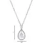 Teardrop Open Dangle Jewelry Set Necklace & Earrings Trendy AAA Cubic Zirconia For Women Wedding Party