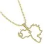 Stainless Steel Venezuela Map Pendant Necklace Venezuelan Jewelry (Gold) Stainless Steel Venezuela Map Pendant Necklace Venezuelan Jewelry (Gold)