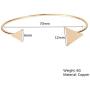 Chrontier Women Girls Boho Style Inspirational Bracelet Set Quote Engraved Multi-Layer Stackable Open Cuff Bangle Bracelets Friend Sister Gift Birthday Gold Plated Love Knot Triangle