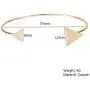 Chrontier Women Girls Boho Style Inspirational Bracelet Set Quote Engraved Multi-Layer Stackable Open Cuff Bangle Bracelets Friend Sister Gift Birthday Gold Plated Love Knot Triangle