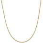 18K Gold Flashed Sterling Silver 1.6mm Italian Rope Chain Necklace, Choice of 14'' 16'' 18'' 20'' 22'' 24'' 30'' inch