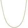 18K Gold Flashed Sterling Silver 1.6mm Italian Rope Chain Necklace, Choice of 14'' 16'' 18'' 20'' 22'' 24'' 30'' inch 18K Gold Flashed Sterling Silver 1.6mm Italian Rope Chain Necklace, Choice of 14'' 16'' 18'' 20'' 22'' 24'' 30'' inch