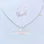 925 Sterling Silver Synthetic Opal Necklace Unicorn Necklace for Women Heart Pendant Jewelry Anniversary Birthday Gifts for Her