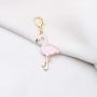 UJIMS Flamingo Lovers Gift Pink Enamel Flamingo Necklace Earring Set for Women Girl Flamingo Jewelry BFF Motivational Gift