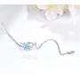 Hummingbird Daisy Bracelet, 925 Sterling Silver with Eye-Catching Cubic Zirconia Bracelet for Women, Hummingbird Jewelry Mother Day Gift for Mom Wife Daughter Friend with Gift Box