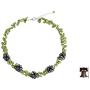 NOVICA Peridot Dyed Cultured Freshwater Pearl Sterling Silver Beaded Necklace, 16.25'', Heavens Gift