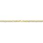 KoolJewelry 14k Yellow Gold High Polish Figaro Baby ID Bracelet (5.5 inches long)