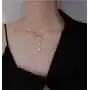 Crystal Star Lariat Y Pendant Necklace for Women Girls 925 Sterling Silver Fashion Dainty CZ Lucky Stars Drop Choker Hypoallergenic Jewelry Christmas Valentine Holiday Gift