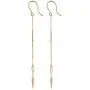 Kooljewelry 14k Yellow Gold Double Triangle Dangle Earrings, 2.8 inch Kooljewelry 14k Yellow Gold Double Triangle Dangle Earrings, 2.8 inch
