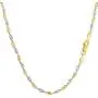 14K Two-Tone Yellow and White Gold 2.00mm Shiny Diamond-Cut Classic Singapore Chain Necklace for Pendants and Charms with Lobster-Claw Clasp (16'' 18'' or 20'' inch) 14K Two-Tone Yellow and White Gold 2.00mm Shiny Diamond-Cut Classic Singapore Chain Necklace for Pendants and Charms with Lobster-Claw Clasp (16'' 18'' or 20'' inch)
