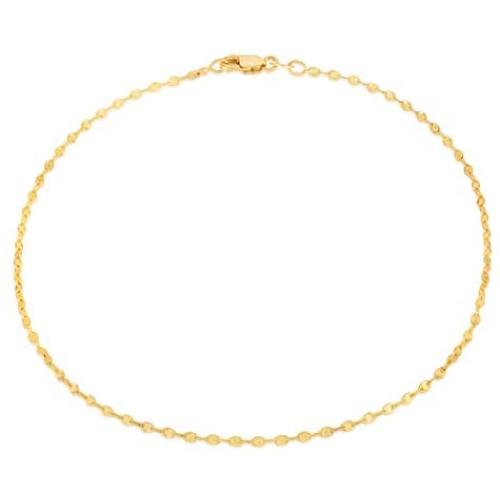 14K Gold Anklets for Women 14K 10 Inch Anklet, Gold Anchor Mariner Anklets, Oval, Twisted, Marina Anklet. Women Girls Chain Link Ankle Bracelets, Summer Beach Foot Jewelry