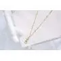 Christina Geometric Womens Fashion Lanyard Necklace with Swivel Clasp (Gold)