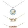 Bobblefingers Set of 3 Donald Trump Necklaces for Women - Jewelry for MAGA Supporters with Charms - Elegant Way to Express Support for The President - 18k Gold-Plated in Yellow, Rose and White Tones